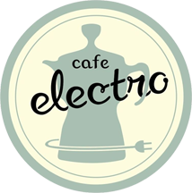 A picture of the cafe electro logo.